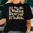 It's Me Hi I'm The Lawyer It's Me Lawyer Groovy Retro Women T-shirt Gifts for Her