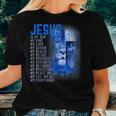 Jesus Is My God King My Lord My Savior Blue Lion Christian Women T-shirt Gifts for Her