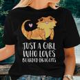 Just A Girl Who Loves Bearded Dragons Lizard Reptile Women T-shirt Gifts for Her