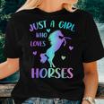Just A Girl Who Loves Horses Women T-shirt Gifts for Her