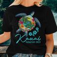 Kauai Sea Turtle Hawaiian Family Vacation 2023 Group Women T-shirt Gifts for Her