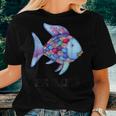 Be Kind Rainbow Fish Teacher Life Teaching Back To School Women T-shirt Gifts for Her