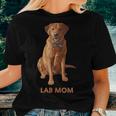 Lab Mom Fox Red Labrador Retriever Dog Lover Women T-shirt Gifts for Her