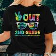 Last Day Of School Peace Out 2Nd Grade Teachers Kids Women T-shirt Gifts for Her