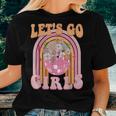 Let's Go Girls Retro Rainbow Cowgirl Disco Bachelorette Women T-shirt Gifts for Her Let's Go Girls Retro Rainbow Cowgirl Disco Bachelorette Women T-shirt Gifts for Her