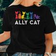 Lgbt Ally Cat Be Kind Gay Rainbow Lgbtq Women T-shirt Gifts for Her