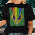 Lgbt Gay Pride Rainbow Brazil Flag Brazilian Women T-shirt Crewneck Gifts for Her