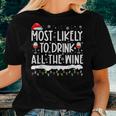 Most Likely To Drink All The Wine Family Matching Men Women T-shirt Gifts for Her