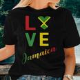 Love Jamaican Flag Blouse For Independence Carnival Festival Women T-shirt Gifts for Her