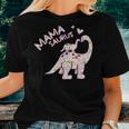 Mama SaurusFlower Cute Dinosaur Women T-shirt Gifts for Her