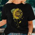 March 1989 31 Years Of Being Awesome Mix Sunflower Women T-shirt Gifts for Her