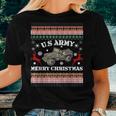 Merry Christmas-Us Army-Ugly Christmas SweaterWomen T-shirt Gifts for Her