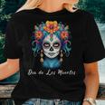 Mexican Sugar Skull Girl Halloween Dia De Los Muertos Women T-shirt Gifts for Her