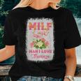 MILF Man I Love Flamingo Pink Flamingos On Flower Lover Flamingo Women T-shirt Gifts for Her MILF Man I Love Flamingo Pink Flamingos On Flower Lover Flamingo Women T-shirt Gifts for Her