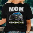 Mom Birthday Crew Police Car Policeman Officer Mommy Mama For Mom Women T-shirt Crewneck Gifts for Her