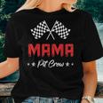 Mom Car Racing Birthday Party Family Matching Mama Pit Crew For Mom Women T-shirt Crewneck Gifts for Her