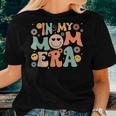 In My Mom Era Cute Smile Face Groovy Mom Mama Mother Era Women T-shirt Gifts for Her