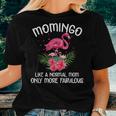 Momingo Like A Normal Mom Flamingo Lover Mother's Day Women T-shirt Gifts for Her