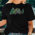 Mount St Helens Washington Flag Mountains State Souvenir Women T-shirt Gifts for Her