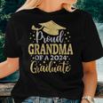 Nana Senior 2024 Proud Grandma Of A Class Of 2024 Graduate Women T-shirt Gifts for Her