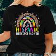 National Hispanic Heritage Month Rainbow All Countries Flags Women T-shirt Gifts for Her