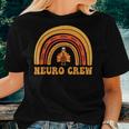 Neuro Crew Rainbow Turkey Nurse Thanksgiving Nursing Women T-shirt Gifts for Her