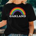 Oakland Rainbow Lgbtq Gay Pride Lesbians Queer Women T-shirt Gifts for Her