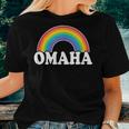 Omaha Ne Gay Pride Women Men Rainbow Lesbian Lgbtq Lgbt Women T-shirt Gifts for Her