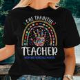 Hispanic Heritage Month One Thankful Teacher Countries Flags Women T-shirt Gifts for Her