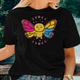 Pansexual Monarch Butterfly Insect Subtle Pan Pride Month Women T-shirt Crewneck Gifts for Her