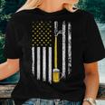 Patriotic Us Flag American Brewery Craft Beer Funny Men Women T-shirt Gifts for Her