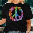 Peace Love Hippie Sign Love Flower World Peace Day Women T-shirt Gifts for Her