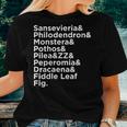 Philodendron Monstera Pilea Peperomia Pothos Houseplant Women T-shirt Gifts for Her