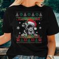 Pitbull Christmas Santa Ugly Sweater Dog Lover Xmas Pajama Women T-shirt Gifts for Her