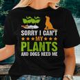 Plants And Dog Lover Gardener Funny Gardening And Dogs Lover Women T-shirt Gifts for Her