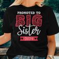 Promoted To Big Sister 2024 Announcement Kids Toddler Girls For Sister Women T-shirt Gifts for Her