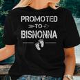 Promoted To Bisnonna Italian Baby Shower Great Grandma Women T-shirt Gifts for Her