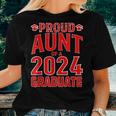 Proud Aunt Of A Class Of 2024 Graduate Senior Graduation Women T-shirt Gifts for Her
