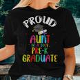 Proud Aunt Of Preschool Graduate 2023 School Prek Graduation Women T-shirt Gifts for Her