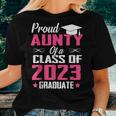 Proud Aunty Of A Class Of 2023 Graduate Graduation Women T-shirt Gifts for Her