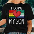 Proud Dad Mom Mlm Pride Lgbt Ally Gay Male Mlm Flag Women T-shirt Gifts for Her