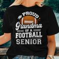 Proud Grandma Of A Football Senior 2024 Graduate Women T-shirt Gifts for Her