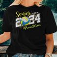 Proud Mom Of 2024 Senior Graduate Class Of 2024 Volleyball Women T-shirt Gifts for Her