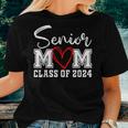 Proud Mom Class Of 2024 Senior Graduate Senior 24 Graduation Women T-shirt Gifts for Her
