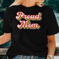 Proud Mom Lgbtq Rainbow Pride Women T-shirt Gifts for Her