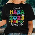 Proud Nana Of A 2023 Prek Graduate Family Lover Women T-shirt Gifts for Her