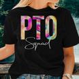 Pto Squad Tie Dye Back To School Appreciation Women T-shirt Gifts for Her