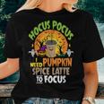 Pumpkin Spice Latte Halloween Fall Latte Women T-shirt Gifts for Her