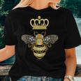 Queen Bee Crown Women Men Girls Honey Hive Beekeeping Bee Women T-shirt Gifts for Her