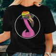 Rainbow Flag - Lgbt Pride Gay Flamingo Women T-shirt Crewneck Gifts for Her